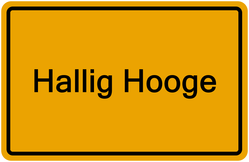 Handelsregisterauszug Hallig Hooge